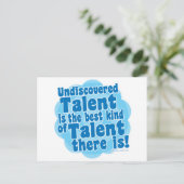 Carte Postale Talent inconnu (Debout devant)