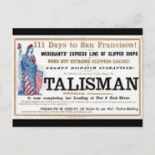 Carte Postale Talisman Clipper voilier 1855 (Devant)