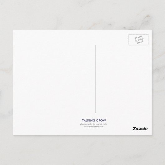 Carte postale Talking Crow (Dos)