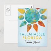 Carte Postale Tallahassee Floride Sunshine Travel (Devant / Derrière)