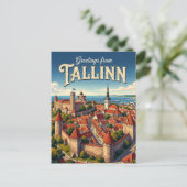 Carte Postale Tallinn Estonie (Debout devant)