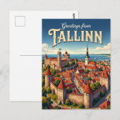 Carte Postale Tallinn Estonie (Devant / Derrière)