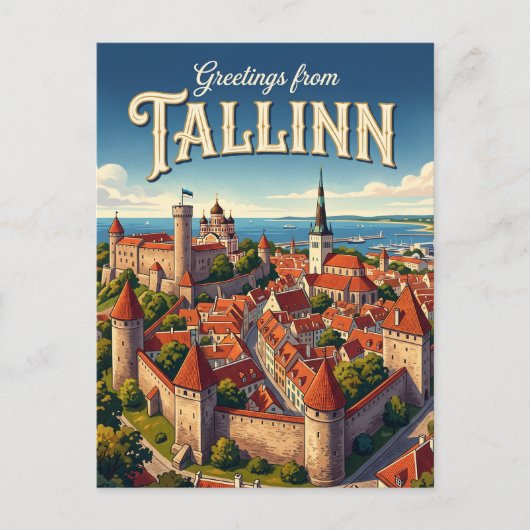 Carte Postale Tallinn Estonie (Devant)
