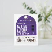 Carte Postale Tallinn Estonie billet de voyage (Debout devant)