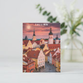 Carte Postale Tallinn Estonie Street Travel (Debout devant)