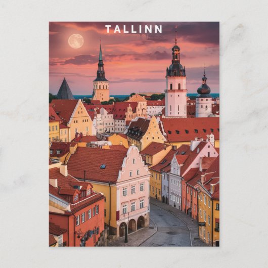 Carte Postale Tallinn Estonie Street Travel (Devant)