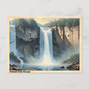 Carte Postale Tallulah Falls Géorgie Vintage voyage
