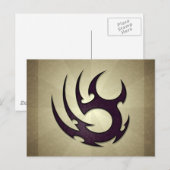 Carte postale Talons tribaux (Devant / Derrière)