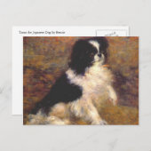 Carte Postale Tama le chien japonais par Renoir (Devant / Derrière)