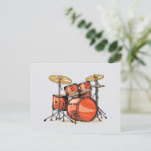 Carte Postale Tambour (Debout devant)