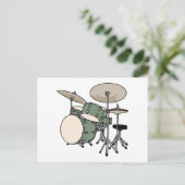 Carte Postale Tambour (Debout devant)