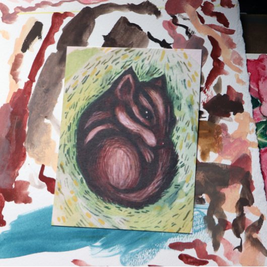 Carte Postale Tamia au printemps