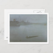 Carte Postale Tamise - Nocturne en bleu et argent, c.1872/8 (oi (Devant / Derrière)