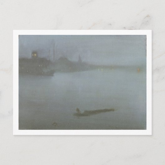 Carte Postale Tamise - Nocturne en bleu et argent, c.1872/8 (oi (Devant)