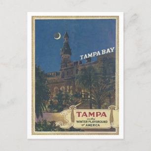 Carte Postale Tampa Bay Floride - Aire de jeu d'hiver Vintage