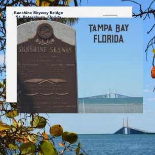 Carte Postale Tampa Bay Floride Sunshine Skyway Bridge