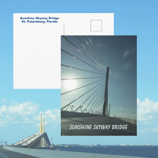 Carte Postale Tampa Bay Sunshine Skyway Bridge Floride