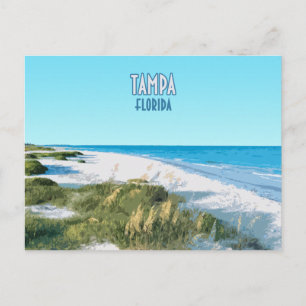 Carte Postale Tampa Beach Floride Vintage