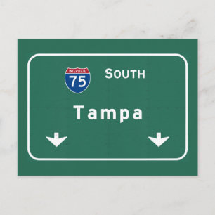 Carte Postale Tampa Florida fl Autoroute Interstate Freeway :