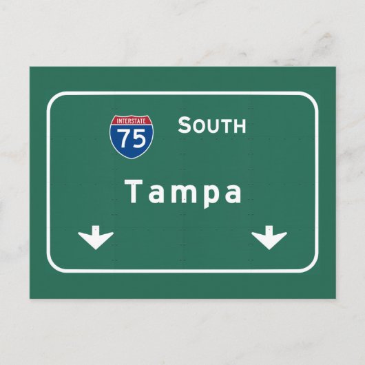 Carte Postale Tampa Florida fl Autoroute Interstate Freeway : (Devant)