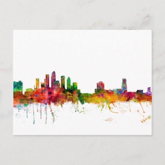 Carte Postale Tampa Florida Skyline (Devant)