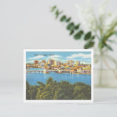 Carte Postale Tampa Florida Skyline Vintage 1940 (Debout devant)