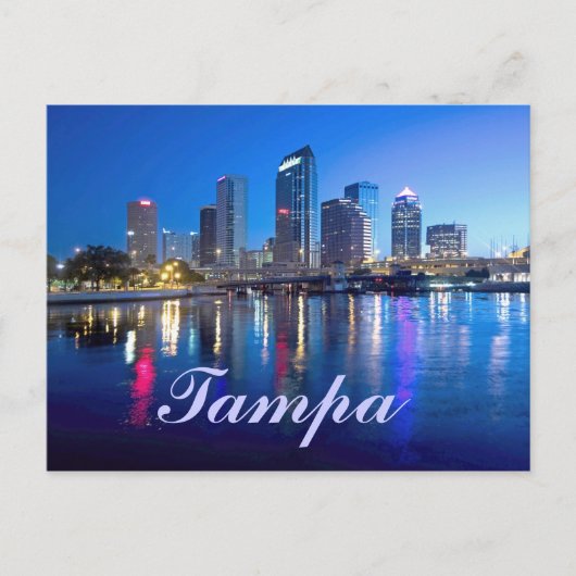 Carte Postale Tampa, Floride à l'aube (Devant)