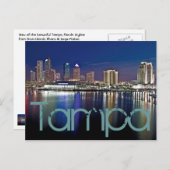 Carte Postale Tampa, Floride à l'aube des îles Davis. (Devant / Derrière)