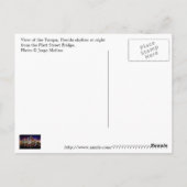 Carte Postale Tampa, Floride depuis le pont de Platt Street. (Dos)