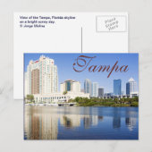 Carte Postale Tampa, Floride, États-Unis (Devant / Derrière)