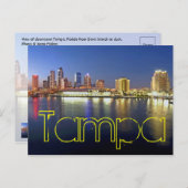 Carte Postale Tampa, Floride, États-Unis (Devant / Derrière)