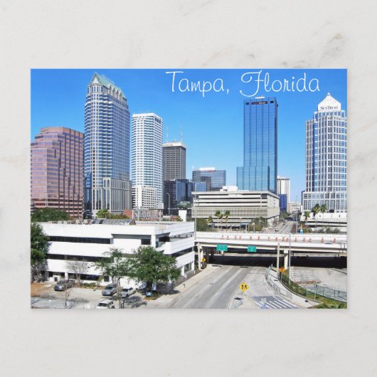Carte Postale Tampa, Floride horizon vu du sud (Devant)