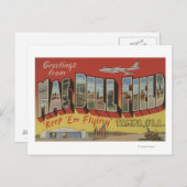 Carte Postale Tampa, Floride - Salutations De Mac Dill Field (Devant / Derrière)