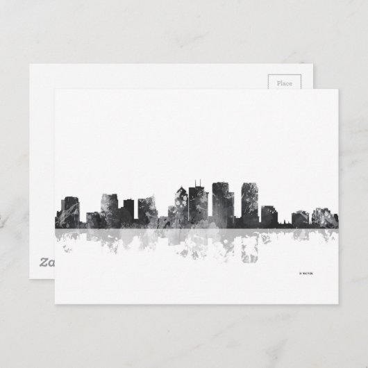 CARTE POSTALE TAMPA, FLORIDE SKYLINE (Devant / Derrière)