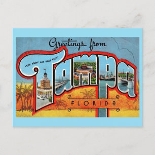 Carte Postale Tampa Floride vintage