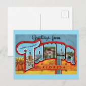 Carte Postale Tampa Floride vintage (Devant / Derrière)