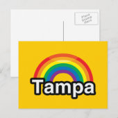 CARTE POSTALE TAMPA PRIDE LGBT RAINBOW (Devant / Derrière)