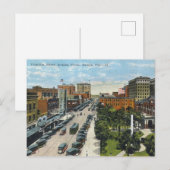 Carte Postale Tampa - rue Franklin (Devant / Derrière)