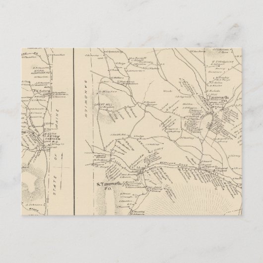 Carte Postale Tamworth, Carroll Co (Devant)