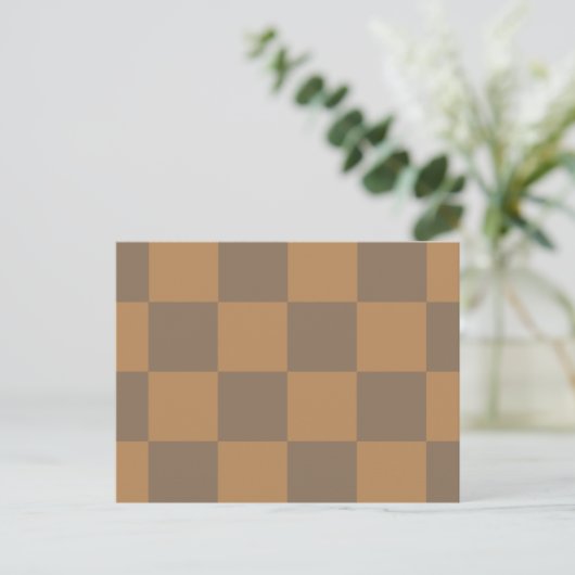 Carte Postale Tan and Grey Tile Pattern (Debout devant)