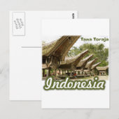 Carte Postale Tana Toraja Indonésie Souvenir (Devant / Derrière)