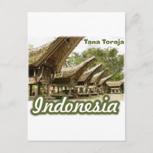 Carte Postale Tana Toraja Indonésie Souvenir
