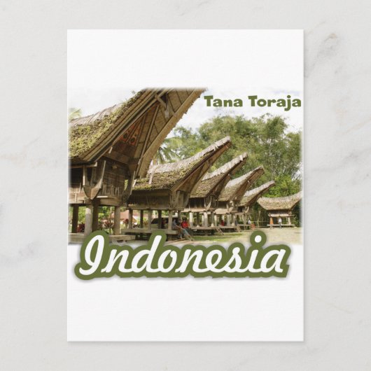 Carte Postale Tana Toraja Indonésie Souvenir (Devant)