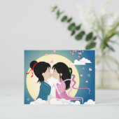 Carte Postale Tanabata Cowherd et Weaver Girl (Debout devant)