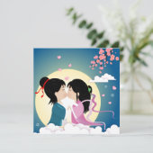 Carte postale Tanabata Cowherd et Weaver Girl Butt (Debout devant)