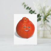 Carte Postale Tangerine Avec Visage De Fille (Debout devant)