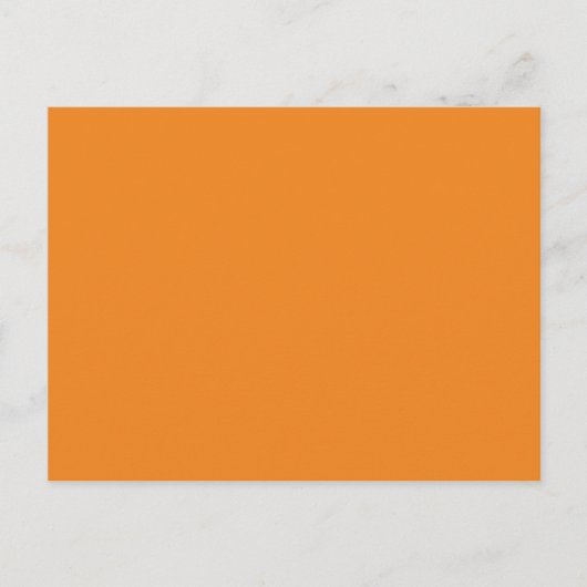 Carte Postale Tangerine Orange modèle pour personnaliser la Pers (Devant)