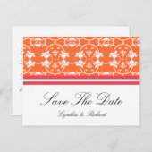 Carte postale Tangerine Raspberry Orange Save The  (Devant / Derrière)