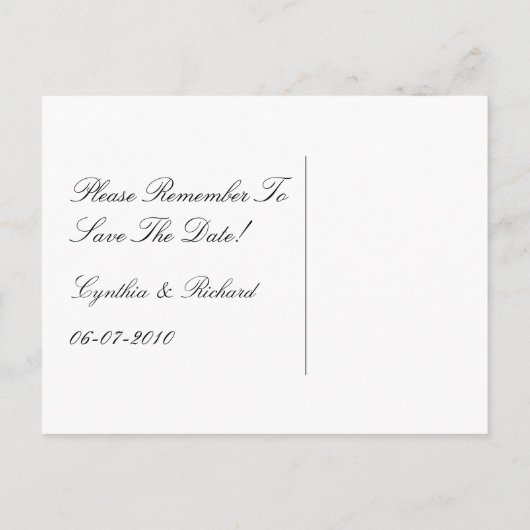 Carte postale Tangerine Raspberry Orange Save The  (Dos)