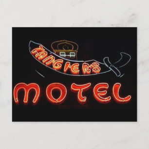 Carte Postale Tanger's Motel Vintage Chicago Neon Post Card